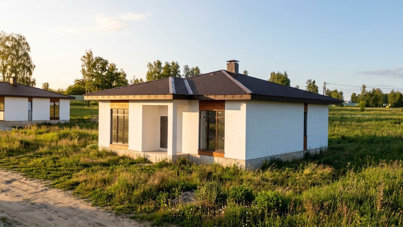Готовый дом 125 м2 в КП «Северное Сияние» на участке 5 соток — фото 1